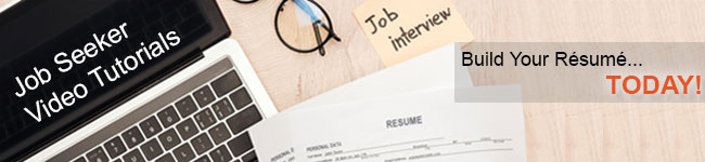 Job Seeker Video Tutorials